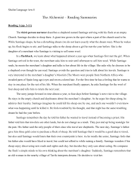 He notices that the camel driver is a quiet man. Shulist Language Arts 8 The Alchemist Reading Summaries