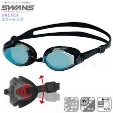 SWANS(スワンズ) スイミング ゴーグル ミラー スイムゴーグル 水泳 大人 メンズ レディース くもり止め UVカット 競泳 プール SWANS  スワンズ 日本製 フィットネス 黒 スモーク SWANS-UG-SW-45M-SMBL  magic hour | マジック・アワー オンラインストア