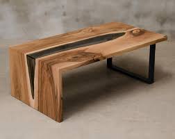 Custom Live Edge Table Made Of Walnut Wood River Table With Etsy In 2020 Live Edge Coffee Table Live Edge Table Coffee Table