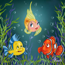 Cleo Flounder And Nemo Disney Art Disney Fan Art Disney Cartoons