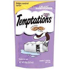 Whiskas Temptations Creamy Dairy Cat Treats 3oz Pack Of Cat Treats Classic Treats Corn Gluten Meal