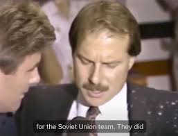 OTD 1987 #TeamCanada locker room after winning the Canada Cup Mike Keenan  Wayne Gretzky