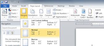 Setting Document Margins Microsoft Word Formatting Your Paper Libguides At Columbia College Bc