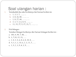 Rangkuman materi pola barisan bilangan kelas 8 smp pola barisan bilangan. Barisan Dan Deret Ppt Download