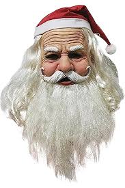 CUCUFA Christmas Old Man Masks, Santa Mask with White Beard, Funny Latex  Full Head Decorative Christmas Costume Party Props for Cosplay Costume  Christmas Party Carnival : Amazon.de: Toys