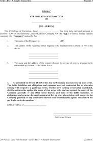 A texas llc company agreement is a legal document to be used by entities of any size that would completion of this form will provide protections to all members and owners who are contributing to table of contents. Series Llc A Sample Transaction Philip D Weller Dla Piper Llp Us 1717 Main Street Suite 4600 Dallas Tx Pdf Free Download