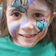 Groovy face painting from the Halloween Spooktacular, courtesy of Kim  Kirkpatrick. 😊