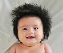 20 Babies Born With The Fullest Heads Of Hair You Ve Ever Seen In 2020 Baby Hairstyles Funny Baby Pictures Funny Babies