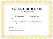 Free printable blank baby birth certificates template description. 45 Free Stock Certificate Templates Word Pdf Excelshe