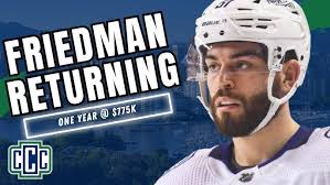 CANUCKS SIGN MARK FRIEDMAN TO A ONE YEAR CONTRACT