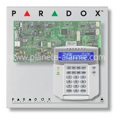 Centrale d'alarme filaires et mixtes. Pack Alarme Filaire Centrale Paradox Sp Avec Clavier Paradox K32lcd