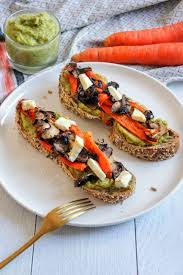 Tartines Tapenade De Poireaux Carottes Roties Champignons Feta Recette Recette Tartine Recettes Minceur Tapenade