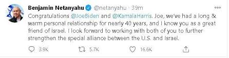 Bennett, representing the yamina party, leads a coalition alongside the yesh atid party's yair lapid. Netanyahu Congratulates Biden On Win Hours After Many World Leaders