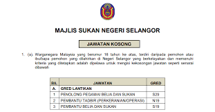 Corporate video tahun 2016 majlis sukan negeri selangor (msn selangor). Jawatan Kosong Di Majlis Sukan Negeri Selangor Pembant Tadbir Penolong Pegawai Pembantu Jobcari Com Jawatan Kosong Terkini