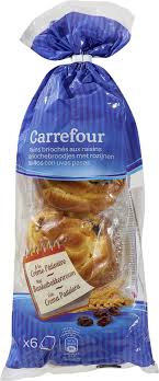 Pains Brioches Aux Raisins Carrefour 270 G