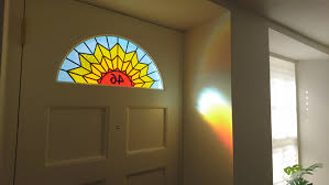 Arches make unique leaded glass windows. Half Moon Leaded Glass Panel Sun Edinburgh