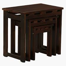 2 single booths with center table take have a maximum width of 74 which is similar or less compared to movable chairs and table set. Shop Booth 3 Piece Nesting Table Set Online Home Centre Bahrain
