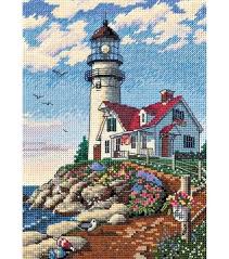 With over 200 designs, you'll find something here that is perfect for your next cross stitch project. Dimensions Gold Counted Cross Stitch Kit Beacon At Rocky Point Petite Joann Cross Stitch Landscape Cross Stitch Designs Cross Stitch Patterns