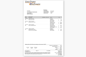 Ubl Transport Factuur Transport Easytrans Software