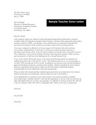 Teacher Job Resume Cover Letter Templates At Allbusinesstemplates Com