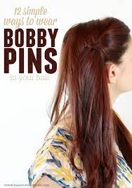 Simple Ways To Wear Bobby Pins Hair Styles Hair Tutorial Hair