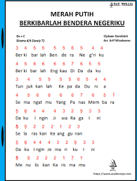 Lirik dan chord lagu tanah airku ciptaan ibu sud. Not Angka Lagu Berkibarlah Bendera Negeriku Ciptaan Gombloh
