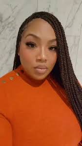 Orange Braid Cut Hair Girl