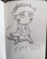 Drew This While Having One Of Those Days At Work One Day Of Course It S A Star Butterfly Fanart Ty Art Artwork Star Butterfly Fan Art Sketch Book