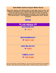 Dpboss By Anay Gupta Issuu Best matka portal providing fast mumbai, milan, kalyan matka result & online satta date fix leak, guessing numbers, matka tips and software. dpboss by anay gupta issuu