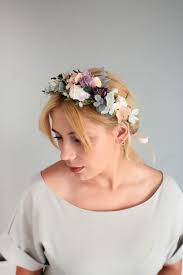 Purple Peach Flower Crown,bridesmaid Crown,wedding Flower Crown,flower  Accessories,boho Wedding,dark Purple Crown,bridesmaid Floral Crown