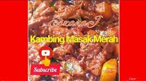 12 siung bawang merah 6 siung bawang putih 6 cm kunyit 6 butir kemiri sangrai 1 butir pala. Resepi Kambing Masak Merah Youtube