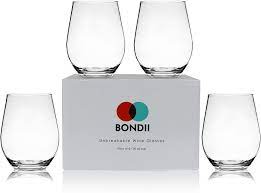 Unbreakable stemless plastic wine glasses: Amazon Com Bondii Unbreakable Stemless Wine Glasses Set Of 4 20 Oz Shatterproof Tritan Plastic Wine Cups 100 Top Rack Dishwasher Safe For Indoor Or Outdoor Use Wine Glasses