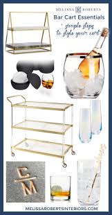 Carts are a great alternative to kitchen islands since their compact size enables them to be more versatile. Bar Cart In Dining Room Archives Melissa Roberts Interior Design Home Decor Blog