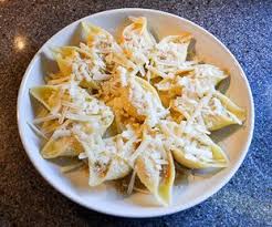 Rezept Gefullte Conchiglie Mit Sahneschichtkase Und Krautern Rezepte Beilage Zu Fisch Essen