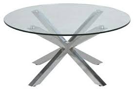 Black glass coffee table, tempered glass on top, two levels, chrome bars. Striking Modern Elegant Scandi Round Glass Chrome Coffee Table Heaven Actona Ebay