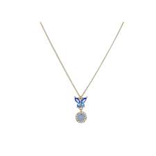 Crystal Butterfly Necklace In 2021 Butterfly Necklace Necklace Crystals