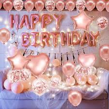 Shop birthday party decorations including paper lanterns, balloons, garland, banners and colorful centerpieces. Amazon Com Pink And Gold Birthday Decorations Party Supplies Set 50 Pc Balloons Tassels Banner Dispensing Pump For Birthday Party Princess Party Ballerina Party Bachelorette Party Toys Games