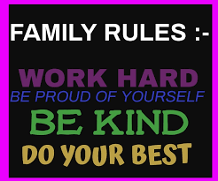 If you are wondering why there should be rules at home, a place where we can be ourselves without really worrying about our behavior, then let's explain the need for having rules in the family. Family Rules Quote Template Postermywall