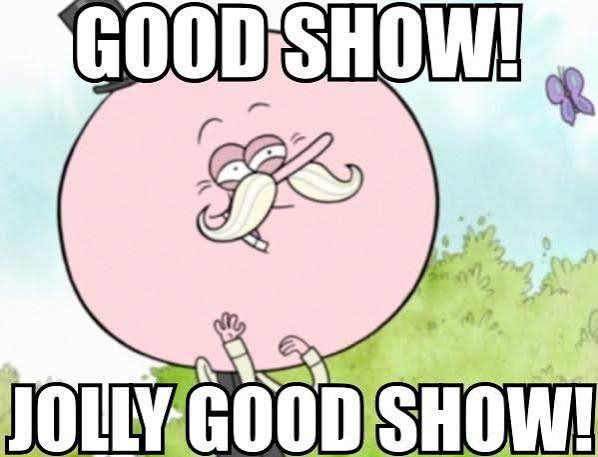 Jolly good show! | Pops regular show, Adventure time finn, Tv cartoons