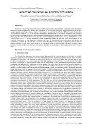 Such as a position paper is a document promoting a particular viewpoint on an issue or event. Pdf Impact Of Education On Poverty Reduction