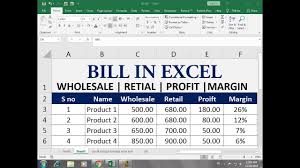 How To Calculate Net Profit Margin In Excel Net Profit Excel Billing Software