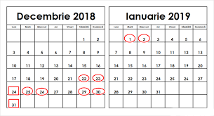 Sfântul andrei 2018 pică pe 30 noiembrie și figurează în calendarul de zile libere legale în românia. Zile Libere De Craciun 2018 Si Revelion Calendar 2020 Romanesc Calendar Ortodox Si Catolic Pdf