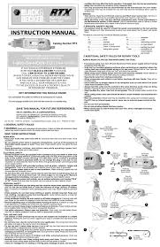 Black And Decker Rtx Rotary Tool Manual Black Decker Rtx B User Manual Manualzz
