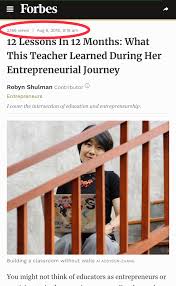 How I Got Featured In Forbes Three Lessons I Learned By Dr Ai Addyson Zhang Classroomwithoutwalls Medium