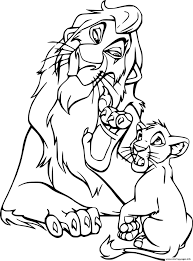 These coloring pages feature simba in various settings with different character from the movie like timon, pumba, nala, zazu and mufasa. Scar And Simba Coloring Pages Printable