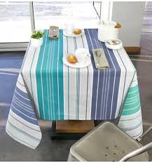 Nappe Coton Enduite Capbreton Jade Table Cloth Table
