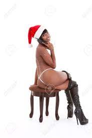 Sensual Naked Erotic Ethnic Black Woman In Mrs Santa Claus Costume And Santa  Hat Talking On Sex Phone Stock Photo, Picture and Royalty Free Image. Image  11123619.