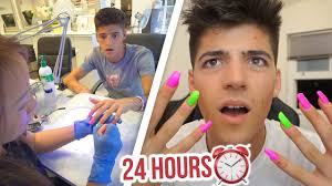 Boy wears Acrylic NAILS for 24 hours… (I got judged HARD)