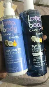 Lotta Body Curl Style Milk L And Setting Lotion R These Smell Soooo Good In My Hair Makes The C Lotta Body Products Natural Hair Styles Curl Styles