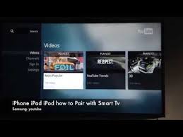 Samsung Smart Tv Pair With Iphone Ipad Ipod How To Airplay Youtube Samsung Smart Tv Smart Tv Iphone